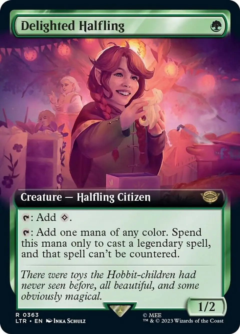 Delighted Halfling (Extended Art) | Inglés | NM | LTR 1