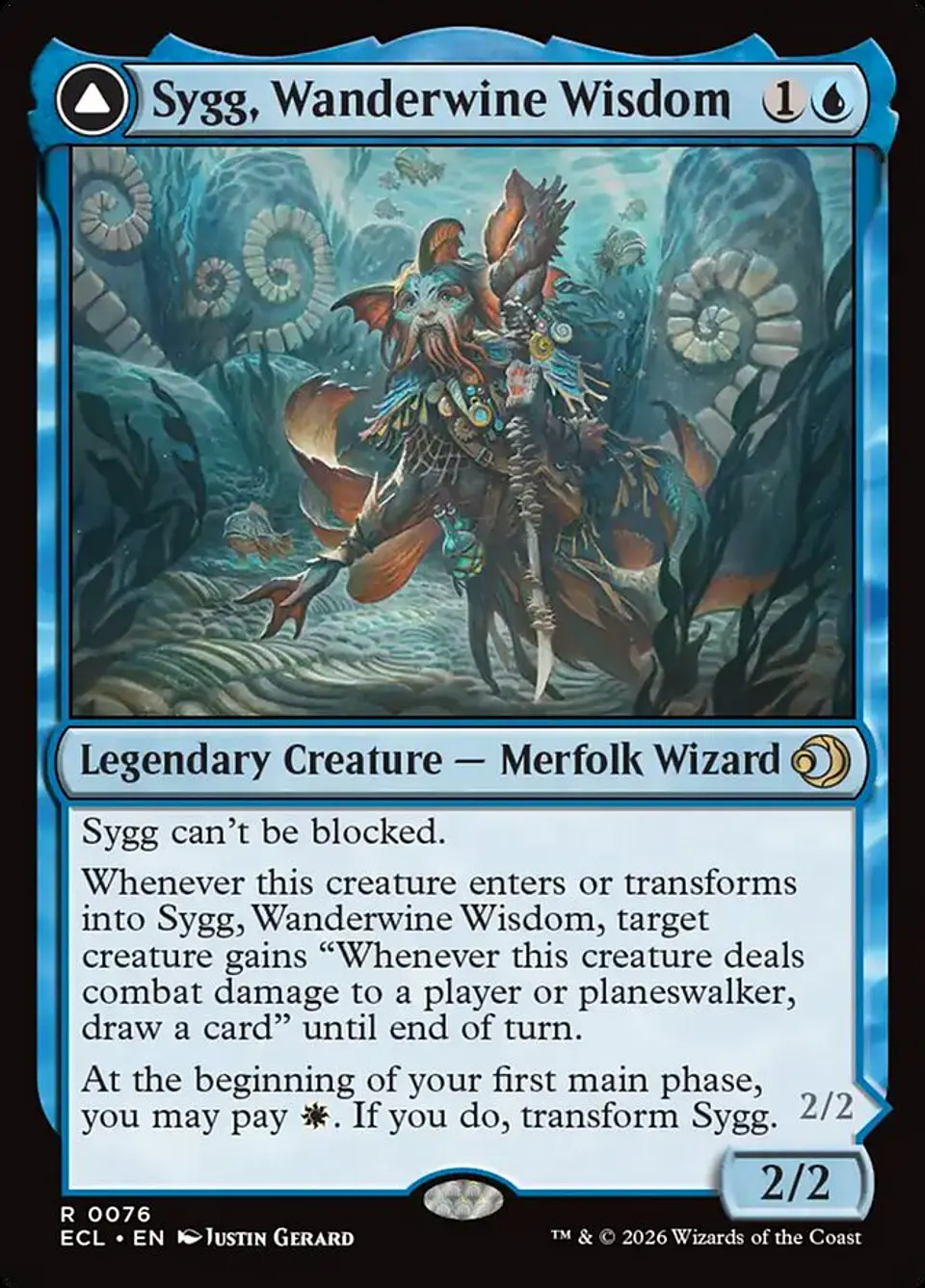 Sygg, Wanderwine Wisdom // Sygg, Wanderbrine Shield | Inglés | NM | ECL 1