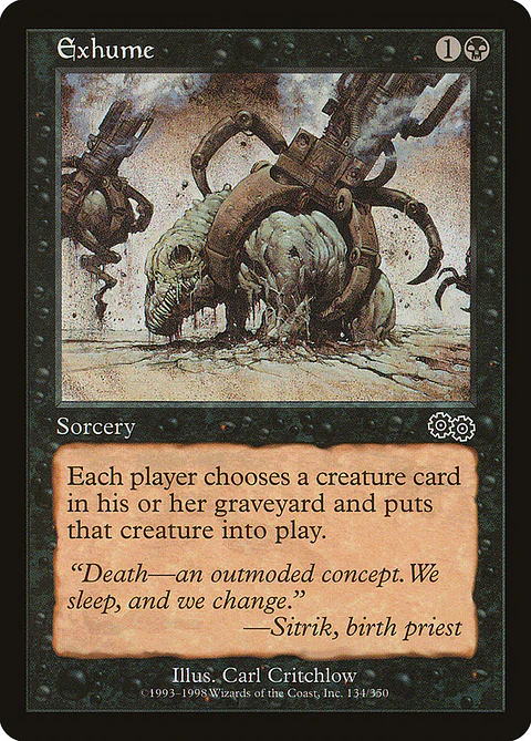 Exhume (Retro Frame) | Inglés | EX | USG