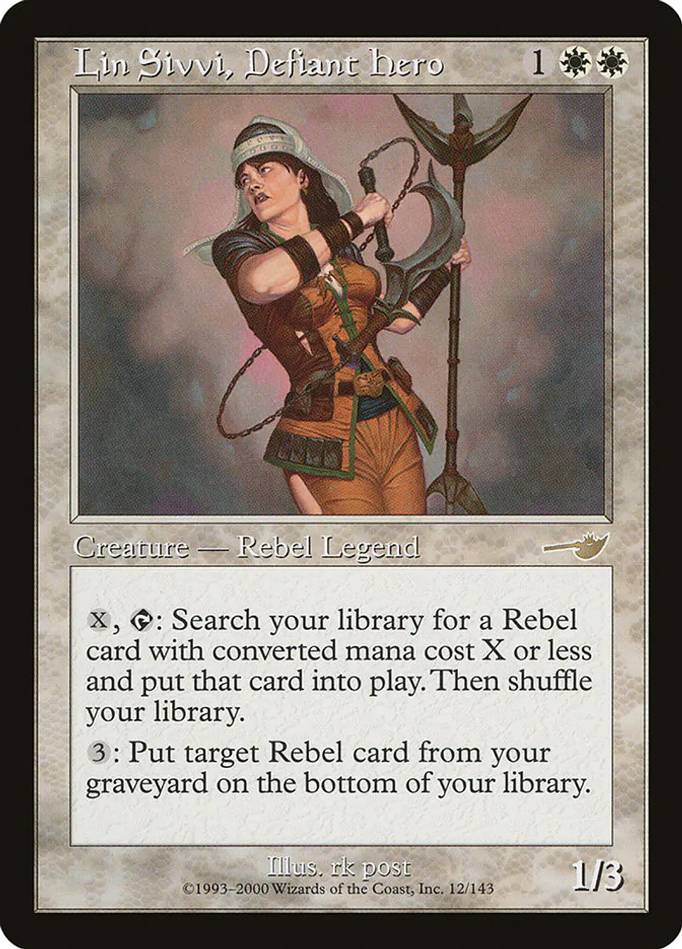 Lin Sivvi, Defiant Hero (Retro Frame) | Inglés | VG | NEM 1