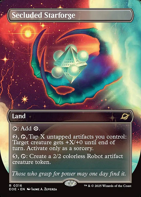 Secluded Starforge (Borderless) | Español | NM | EOE