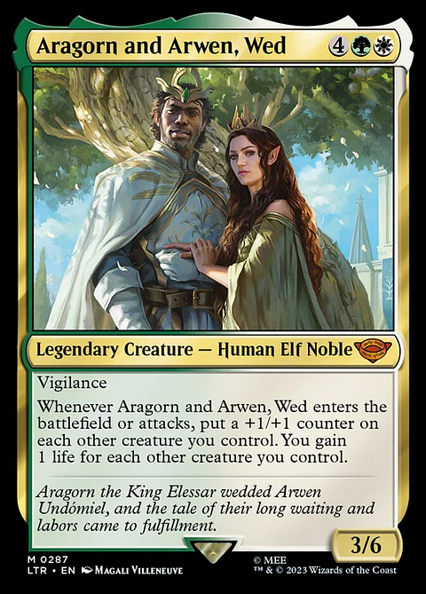Aragorn and Arwen, Wed (foil) | Español | NM | LTR