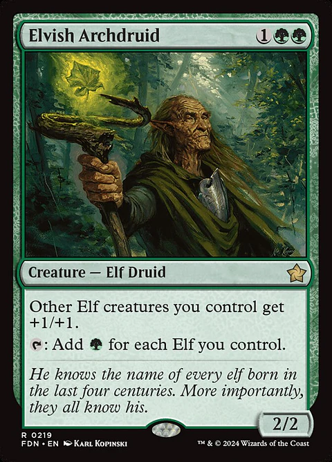 Elvish Archdruid | Inglés | NM | FDN
