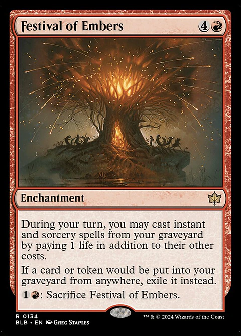 Festival of Embers (foil) | Español | NM | BLB