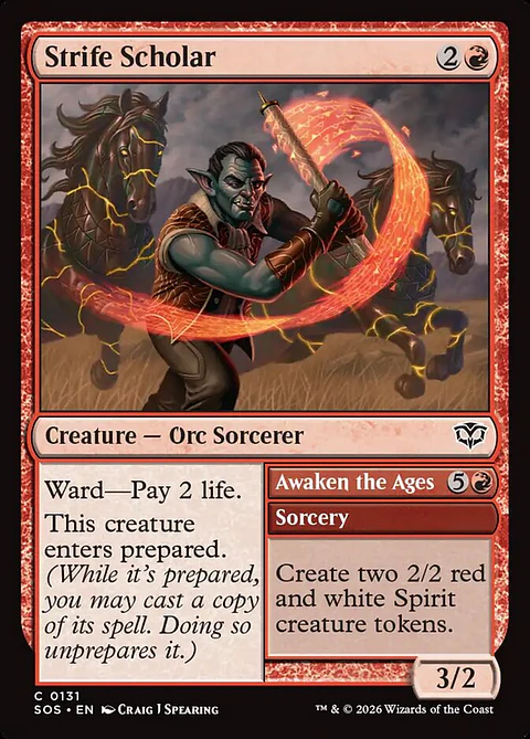 Strife Scholar // Awaken the Ages (foil) | Inglés | NM | SOS