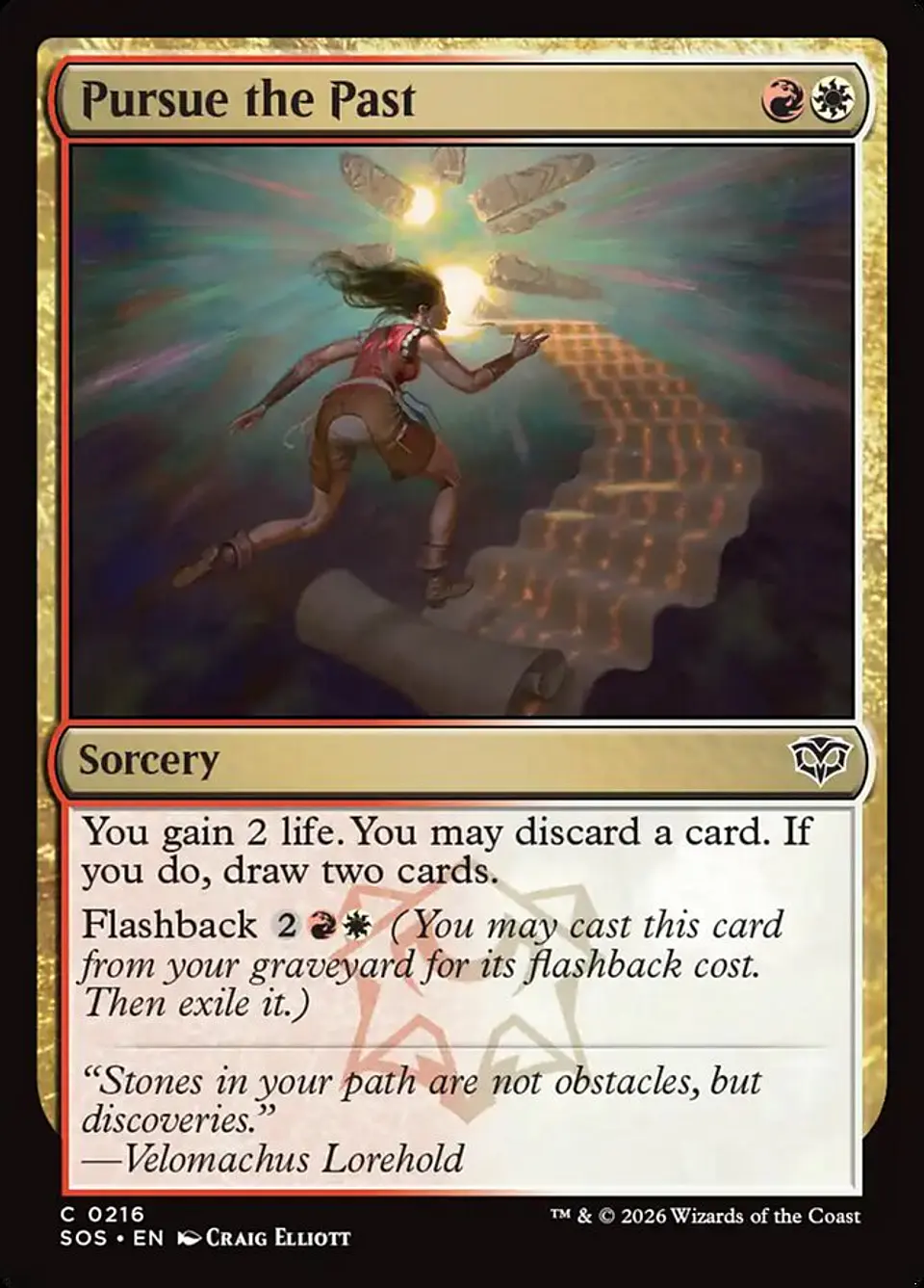 Pursue the Past (foil) | Inglés | NM | SOS 1