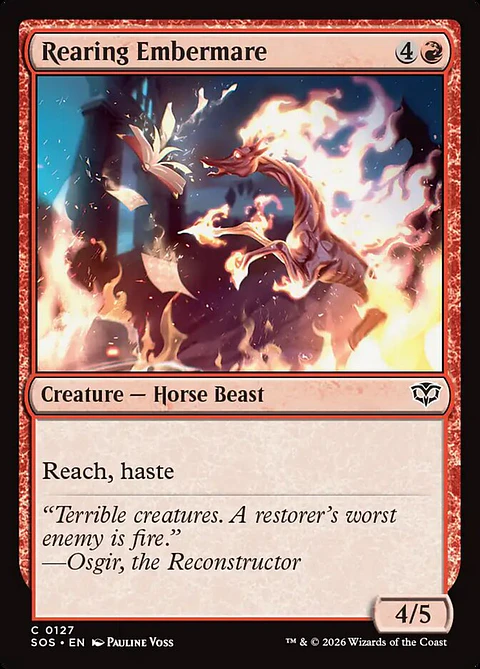 Rearing Embermare (foil) | Inglés | NM | SOS