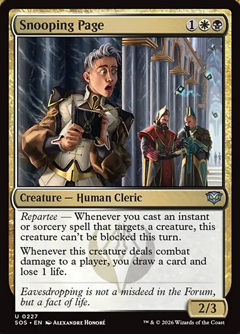 Snooping Page (foil) | Inglés | NM | SOS