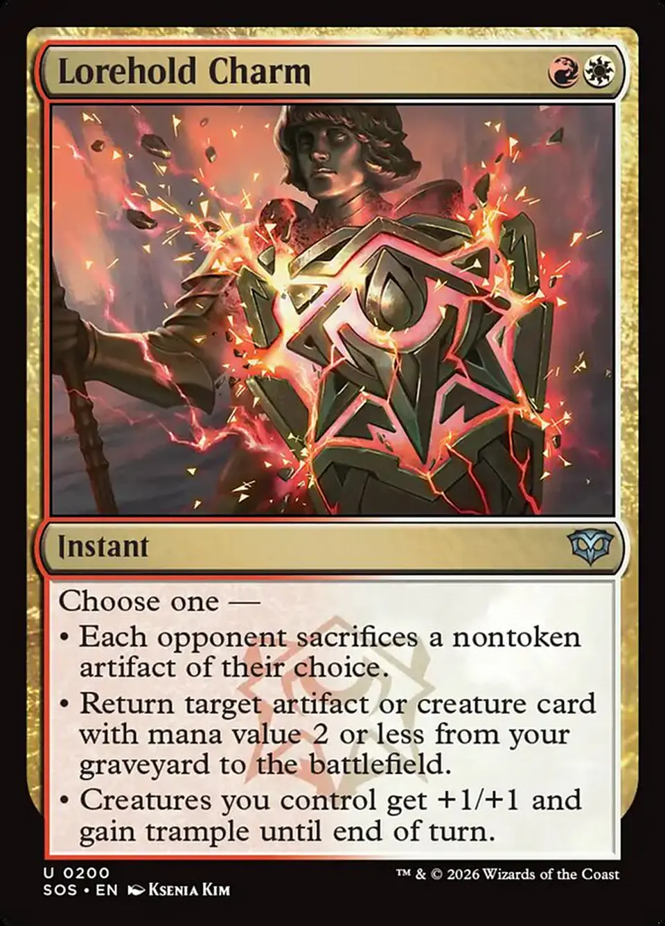 Lorehold Charm (foil) | Inglés | NM | SOS 1