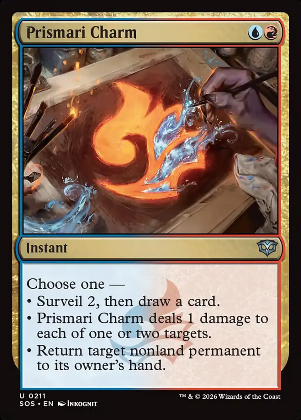Prismari Charm (foil) | Inglés | NM | SOS 1