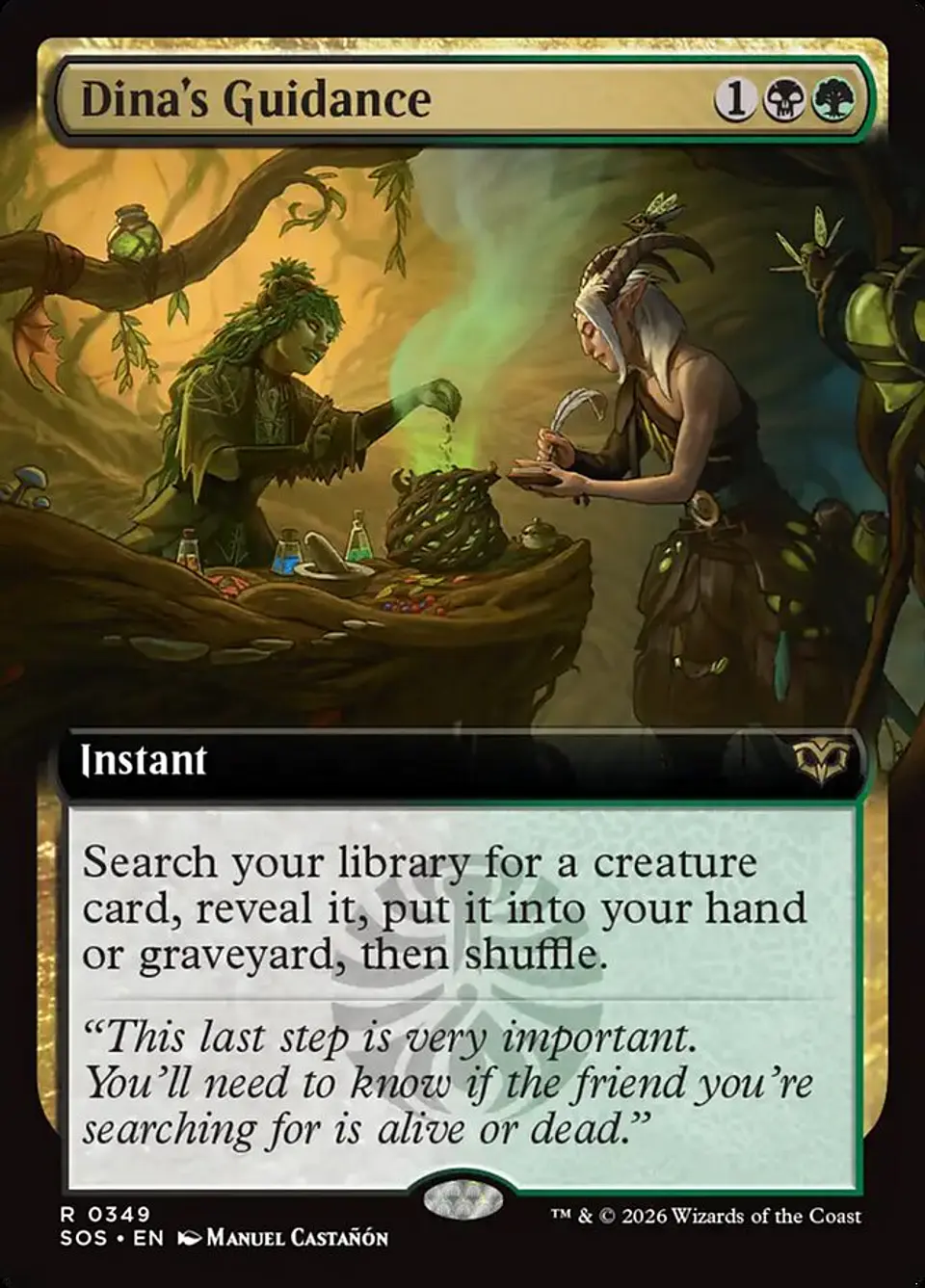 Dina's Guidance (Extended Art) | Inglés | NM | SOS 1