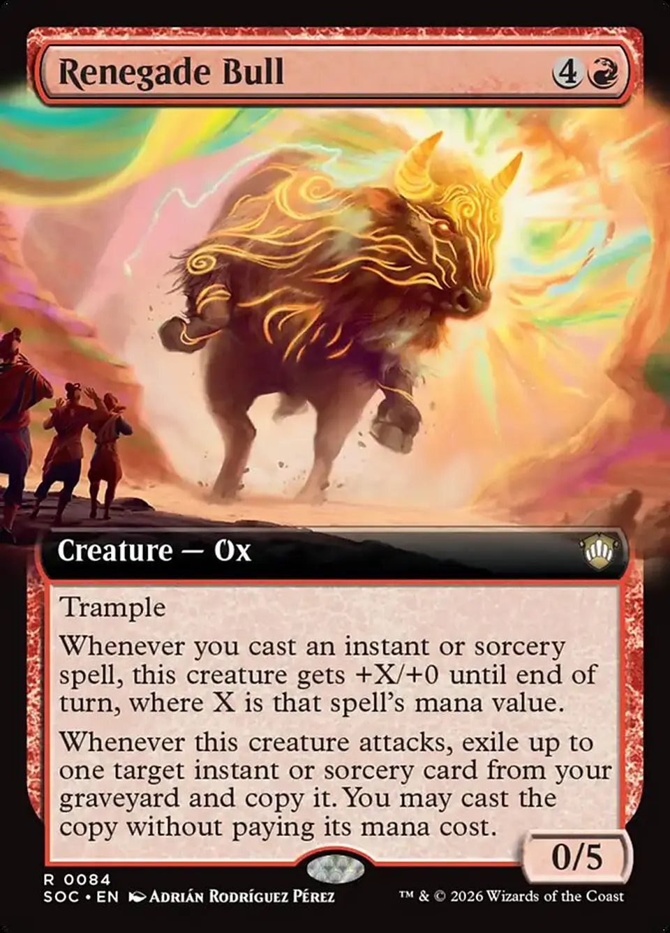 Renegade Bull (Extended Art) | Inglés | NM | SOC 1