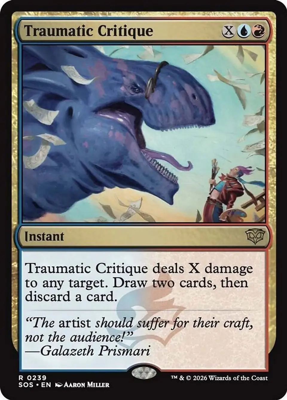 Traumatic Critique (foil) | Inglés | NM | SOS 1