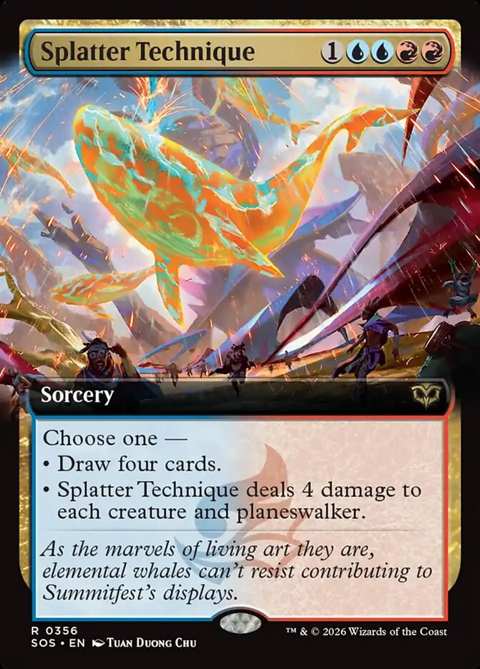 Splatter Technique (Extended Art) | Inglés | NM | SOS 1