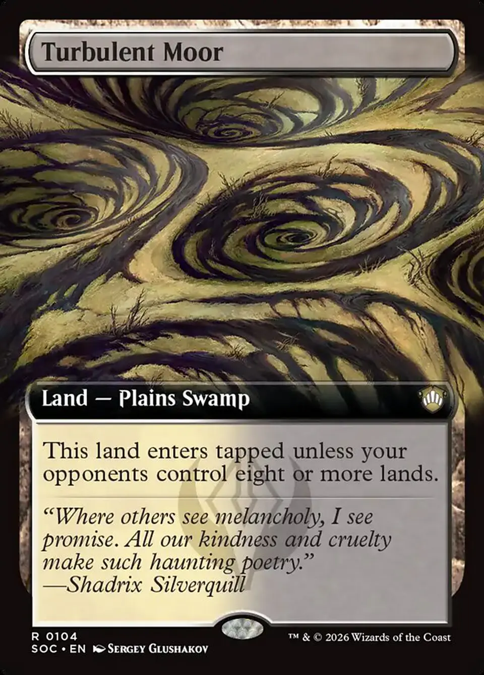 Turbulent Moor (Extended Art) | Inglés | NM | SOC 1