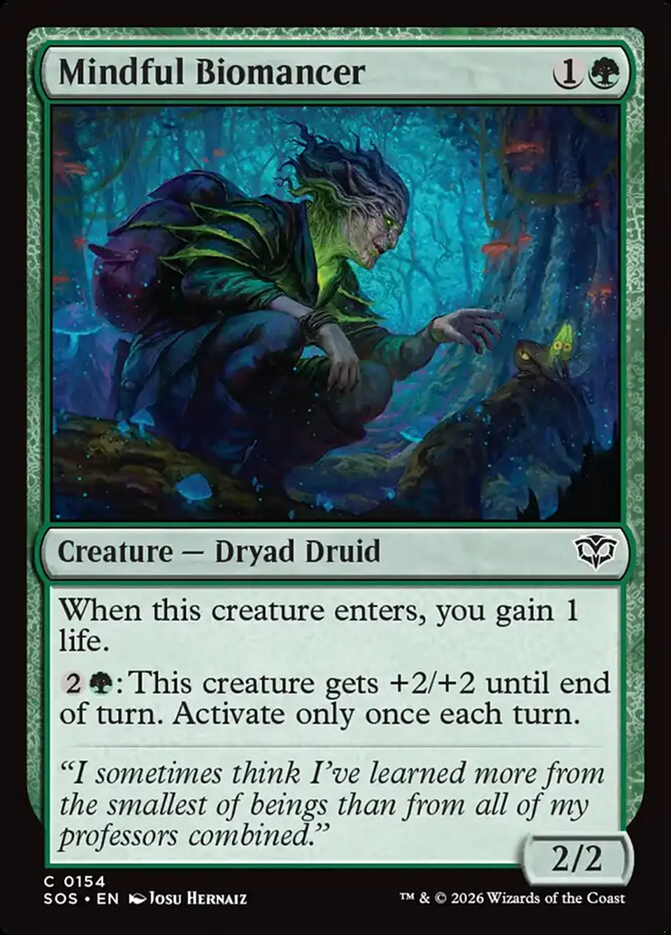 Mindful Biomancer (foil) | Inglés | NM | SOS 1