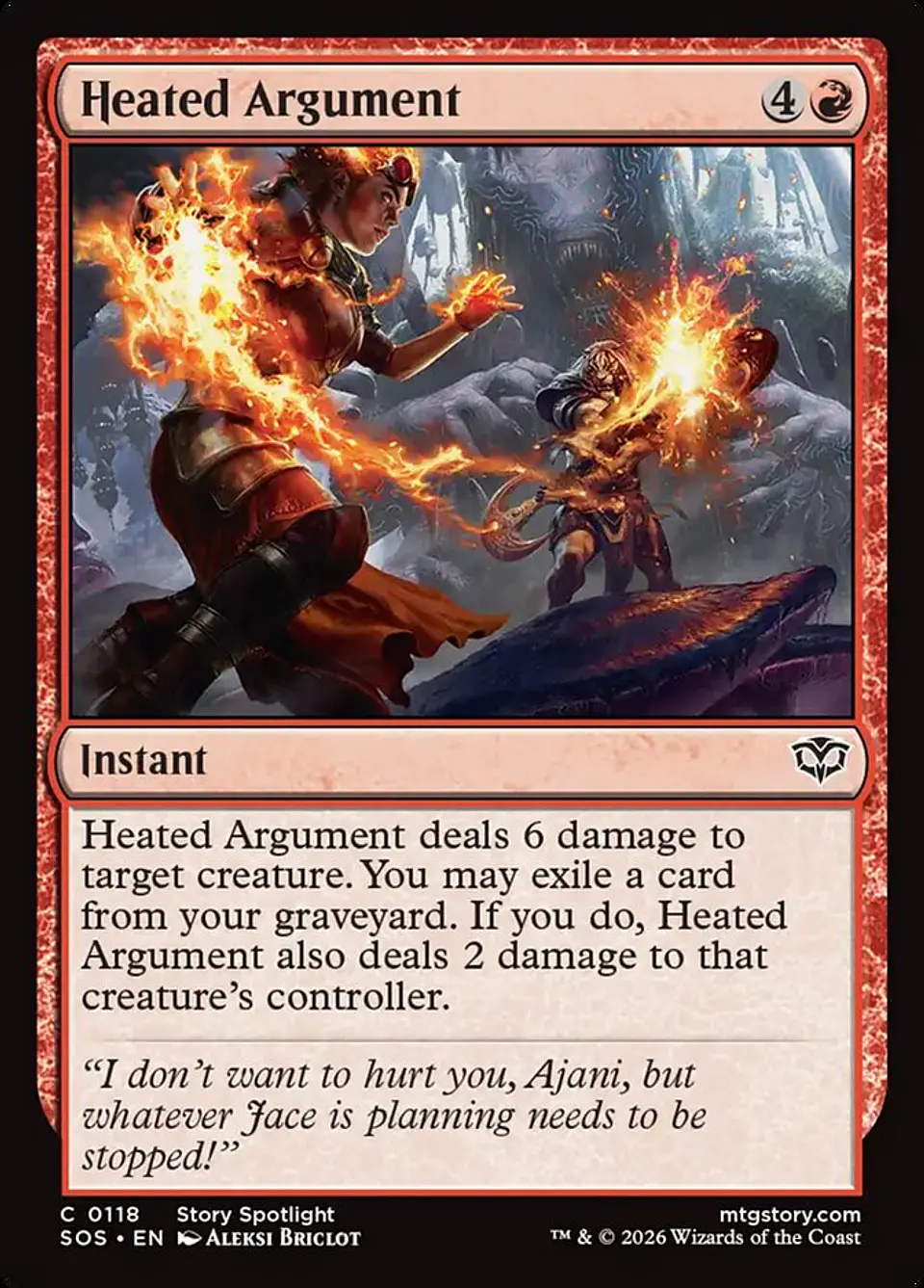 Heated Argument (foil) | Inglés | NM | SOS 1