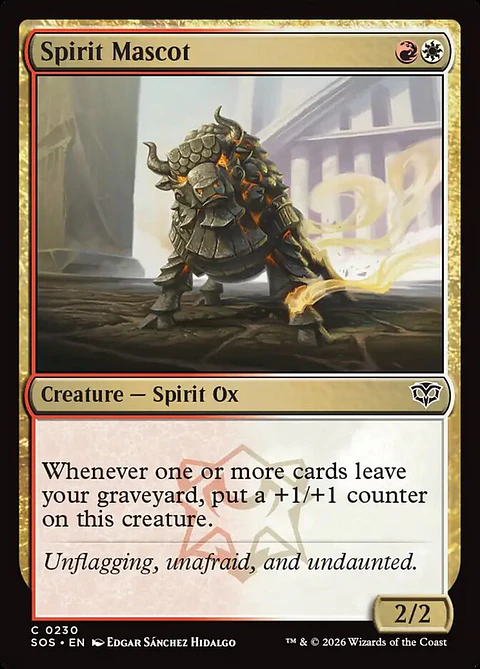 Spirit Mascot | Inglés | NM | SOS