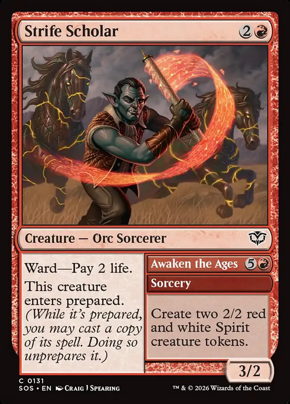 Strife Scholar // Awaken the Ages | Inglés | NM | SOS 1