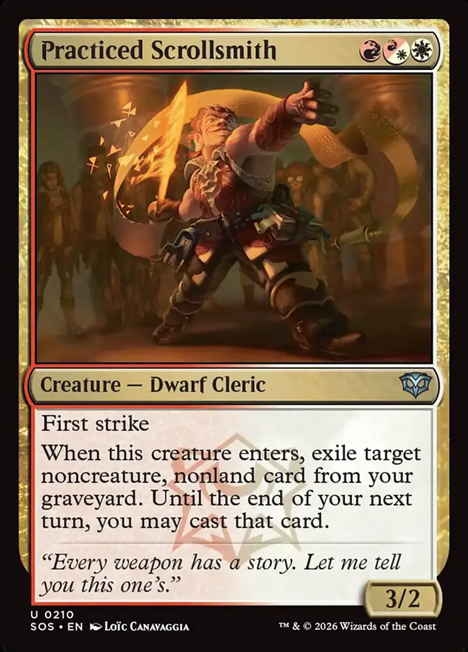 Practiced Scrollsmith | Inglés | NM | SOS 1
