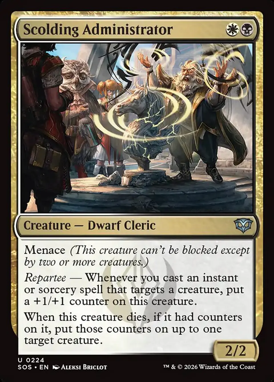 Scolding Administrator | Inglés | NM | SOS 1