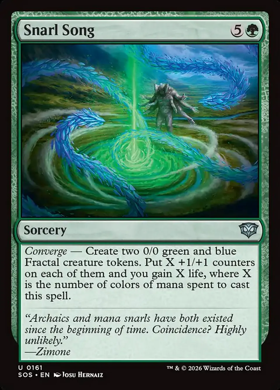 Snarl Song | Inglés | NM | SOS 1