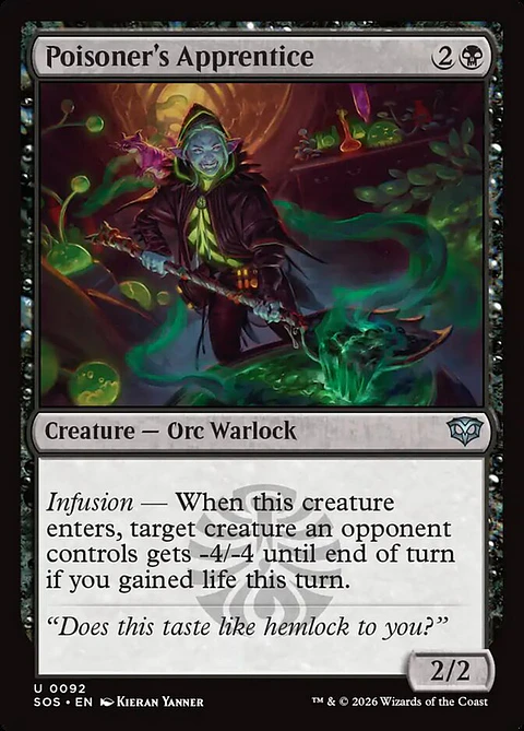 Poisoner's Apprentice | Inglés | NM | SOS