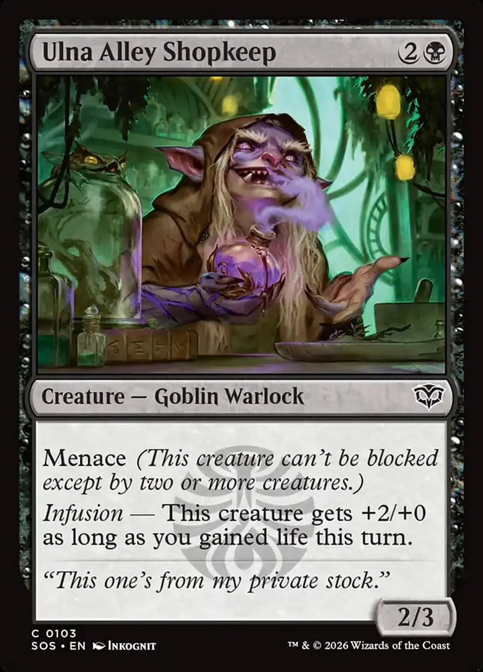 Ulna Alley Shopkeep (foil) | Inglés | NM | SOS 1