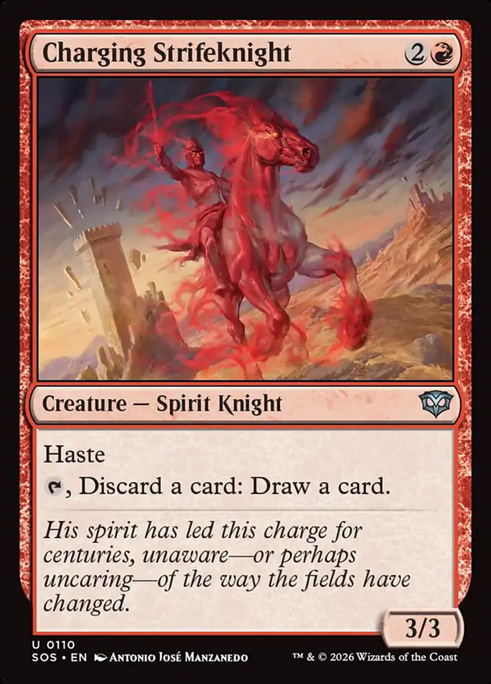Charging Strifeknight (foil) | Inglés | NM | SOS 1