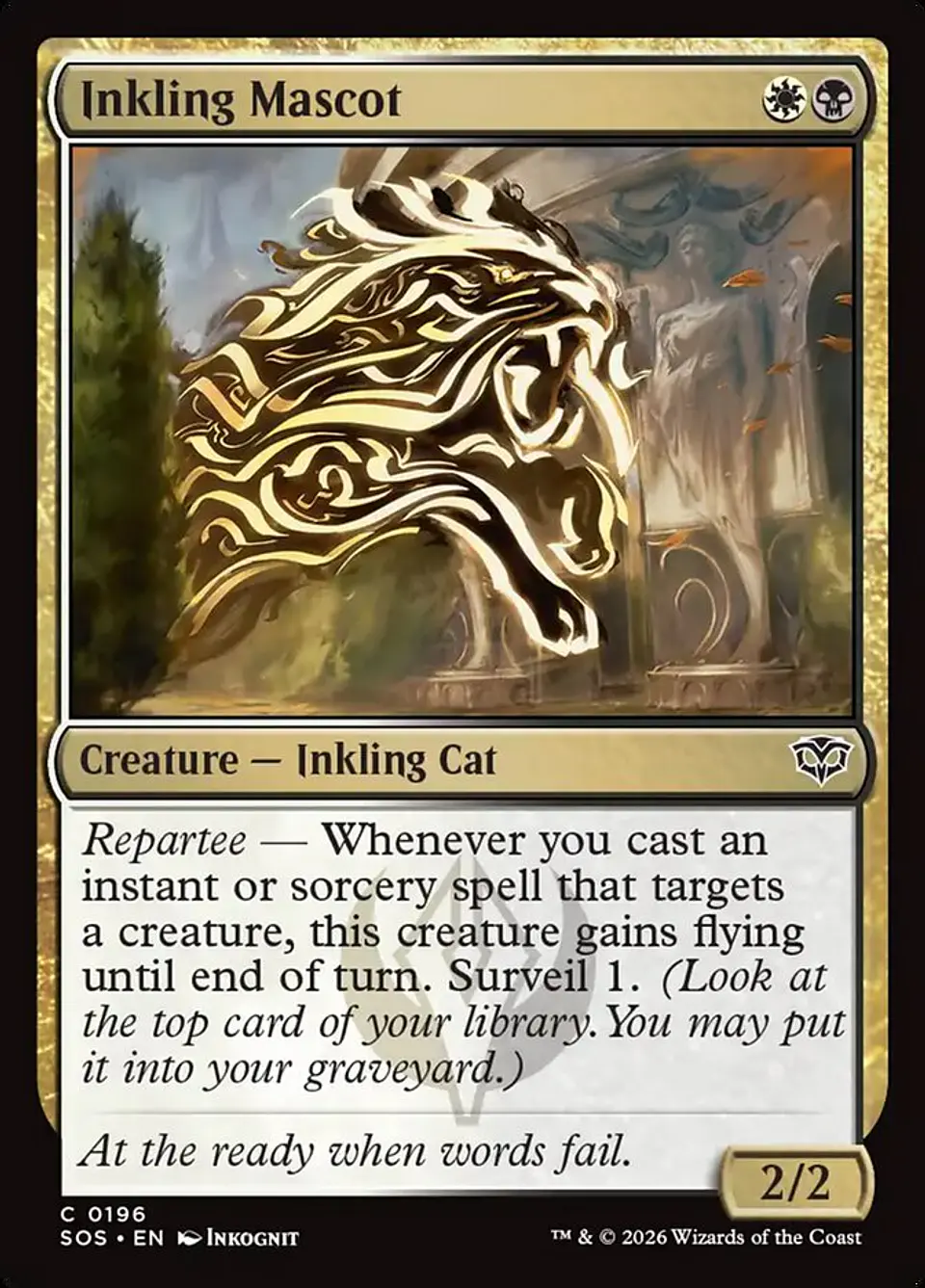 Inkling Mascot (foil) | Inglés | NM | SOS 1