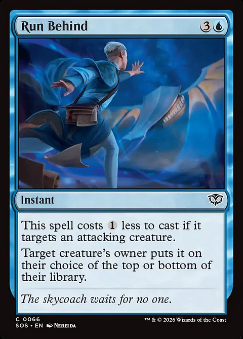 Run Behind (foil) | Inglés | NM | SOS