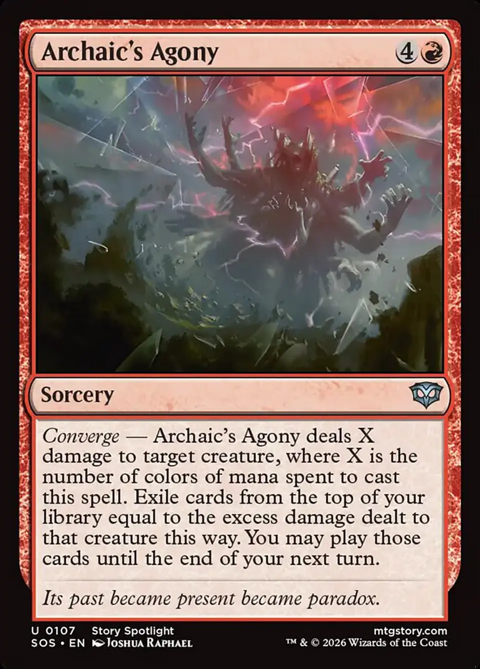 Archaic's Agony (foil) | Inglés | NM | SOS 1