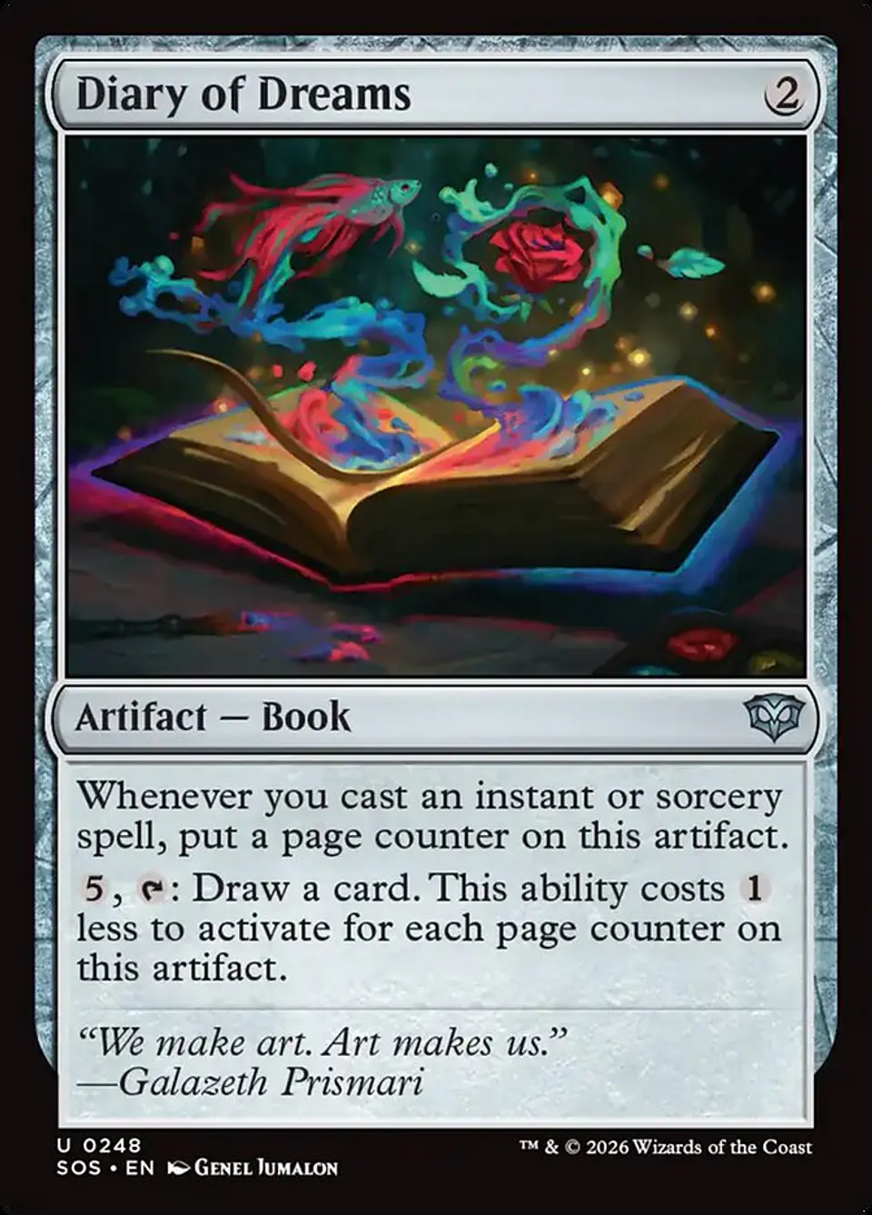 Diary of Dreams | Inglés | NM | SOS 1