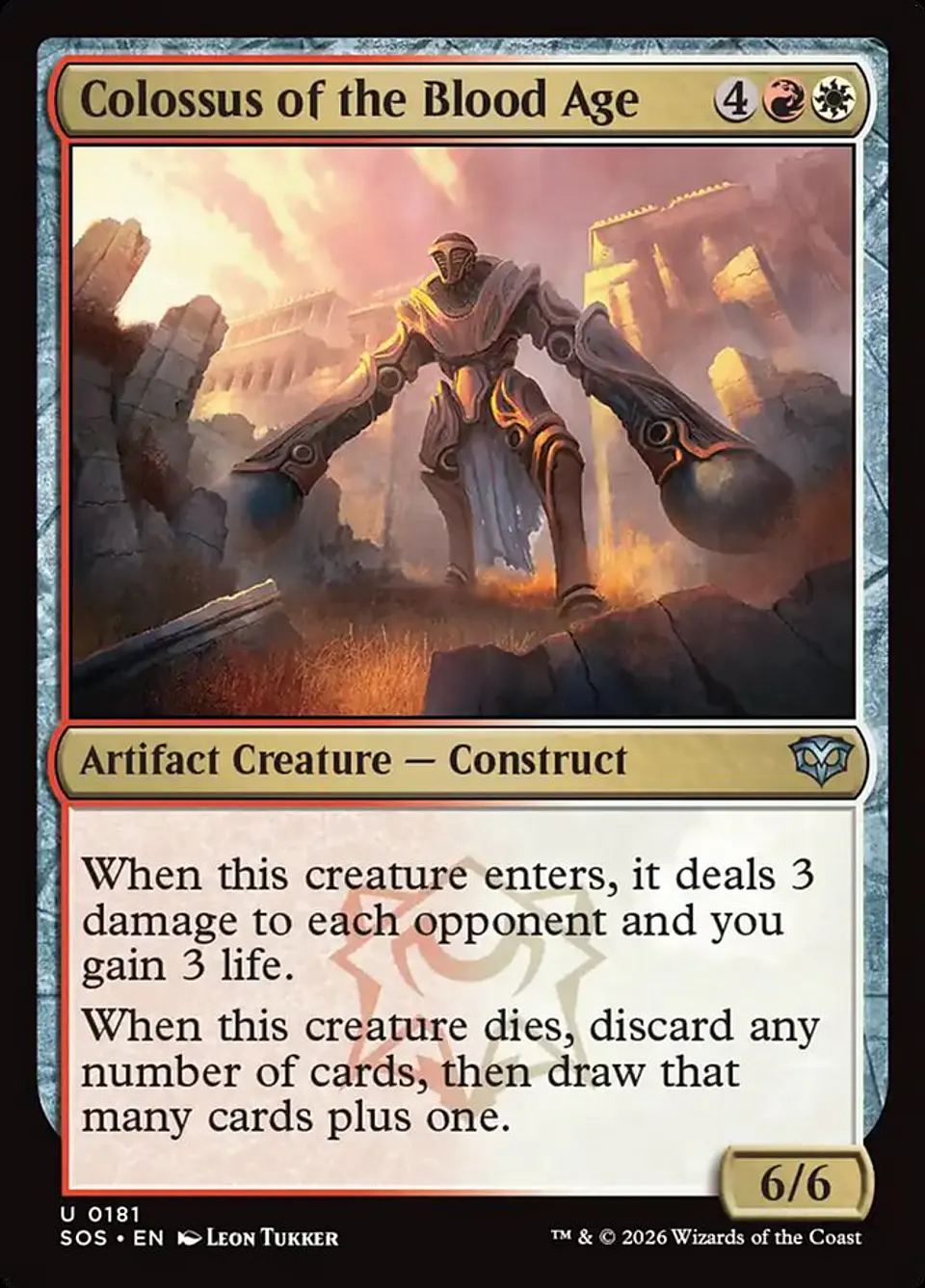 Colossus of the Blood Age | Inglés | NM | SOS 1