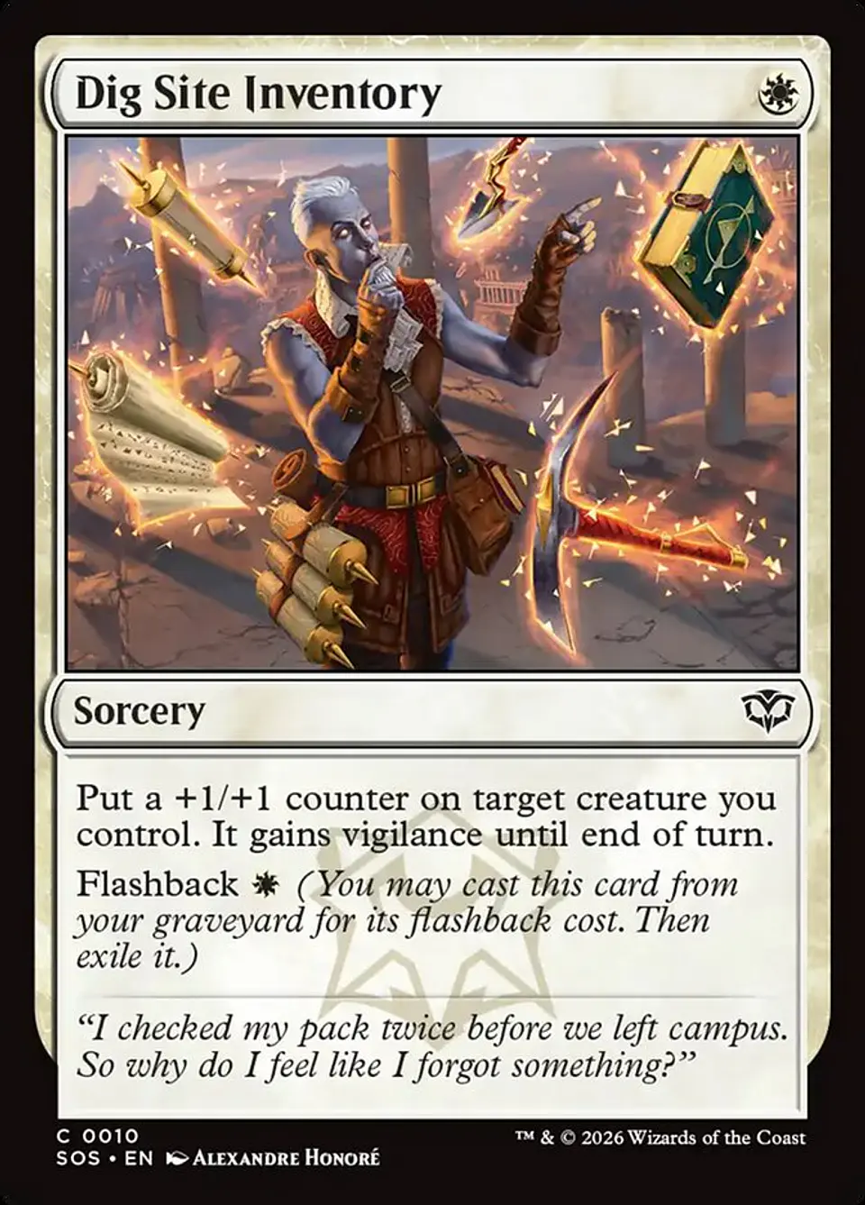 Dig Site Inventory | Inglés | NM | SOS 1