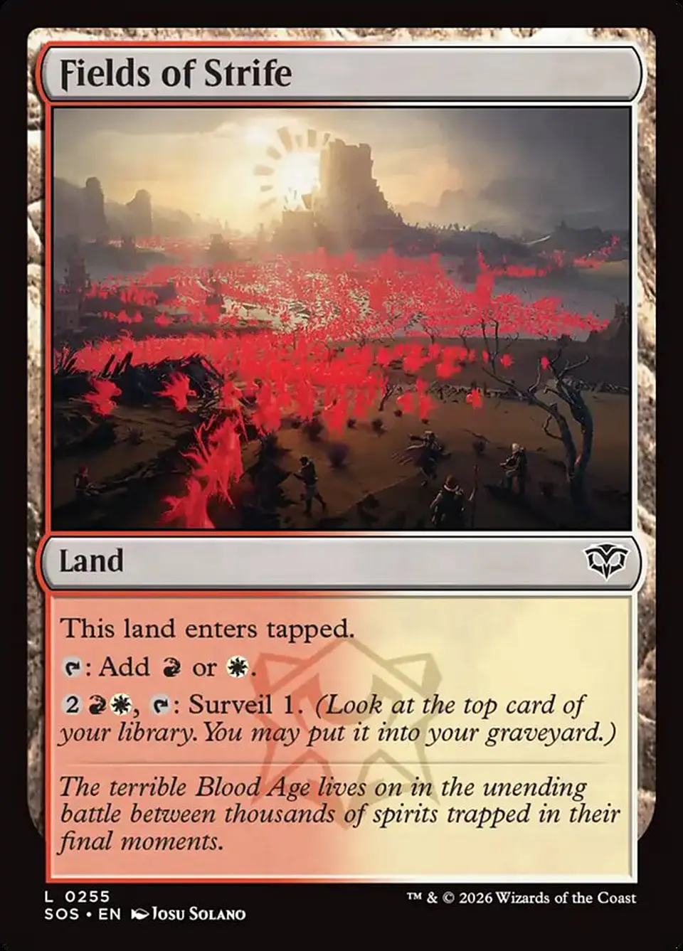 Fields of Strife | Inglés | NM | SOS 1