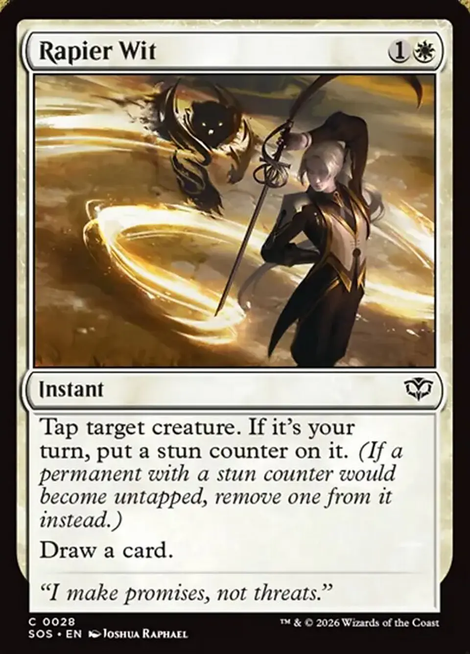 Rapier Wit | Inglés | NM | SOS 1