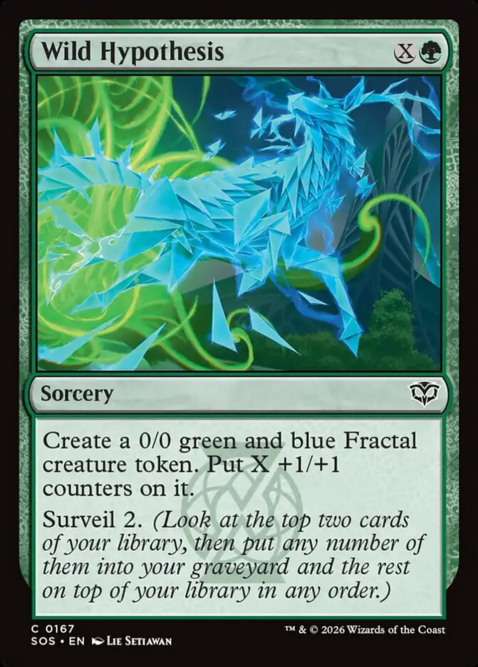 Wild Hypothesis | Inglés | NM | SOS 1