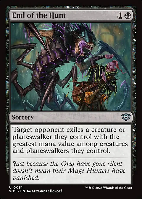 End of the Hunt | Inglés | NM | SOS