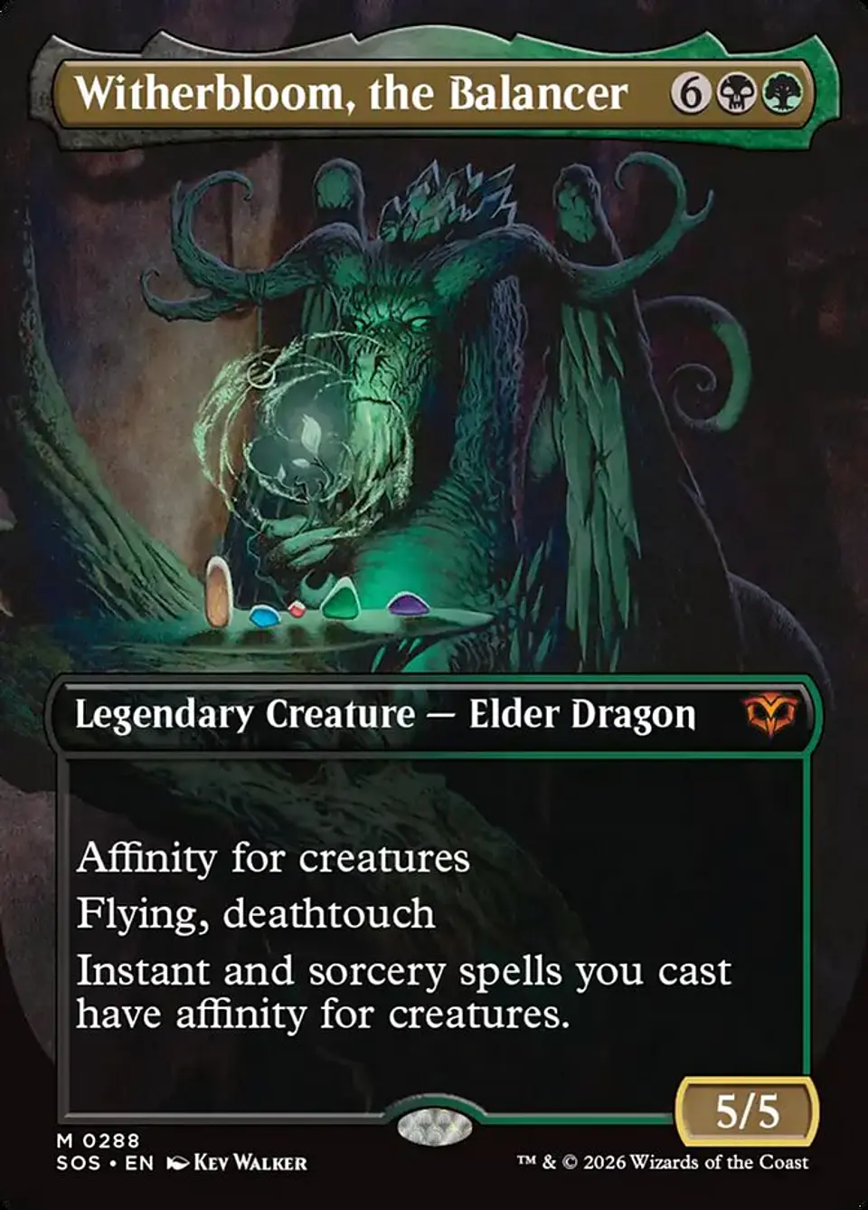 Witherbloom, the Balancer (Borderless) | Inglés | NM | SOS 1