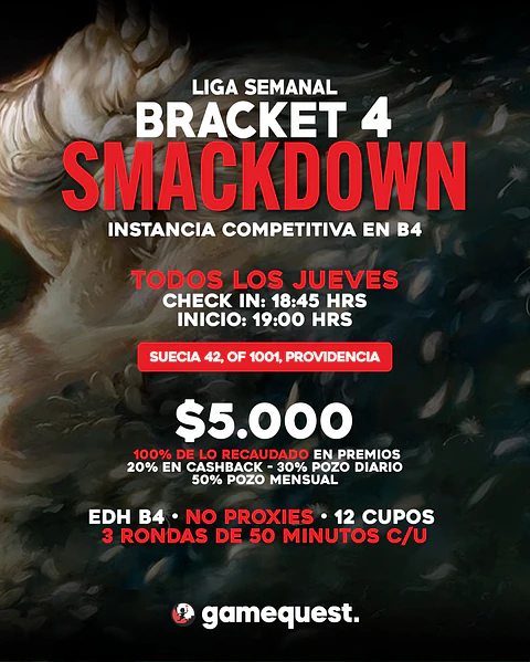 Liga Semanal: Bracket 4 SmackDown (Jueves)