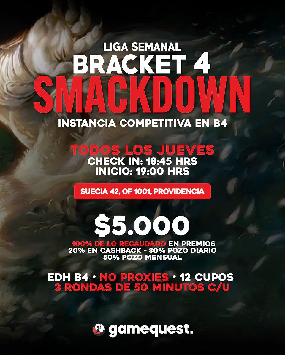 Liga Semanal: Bracket 4 SmackDown (Jueves) 1