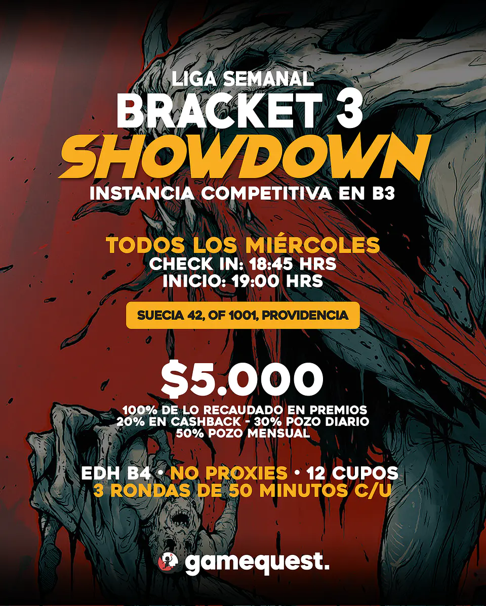 Liga Semanal: Bracket 3 Showdown (Miércoles) 1