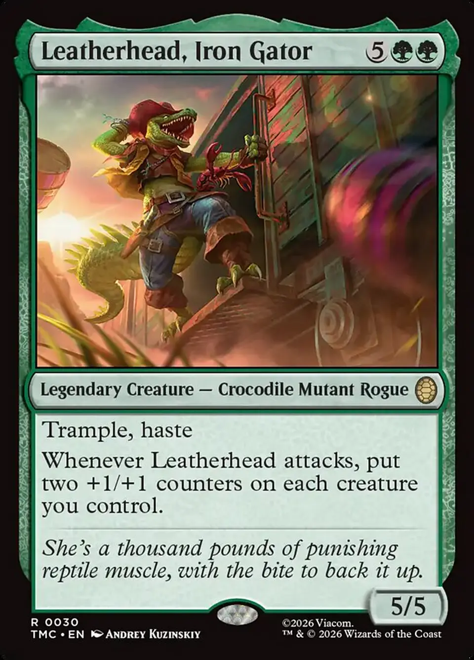 Leatherhead, Iron Gator (Surge foil) | Inglés | NM | TMC 1