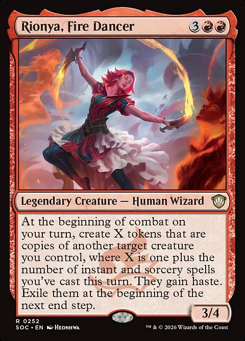 Rionya, Fire Dancer | Inglés | NM | SOC