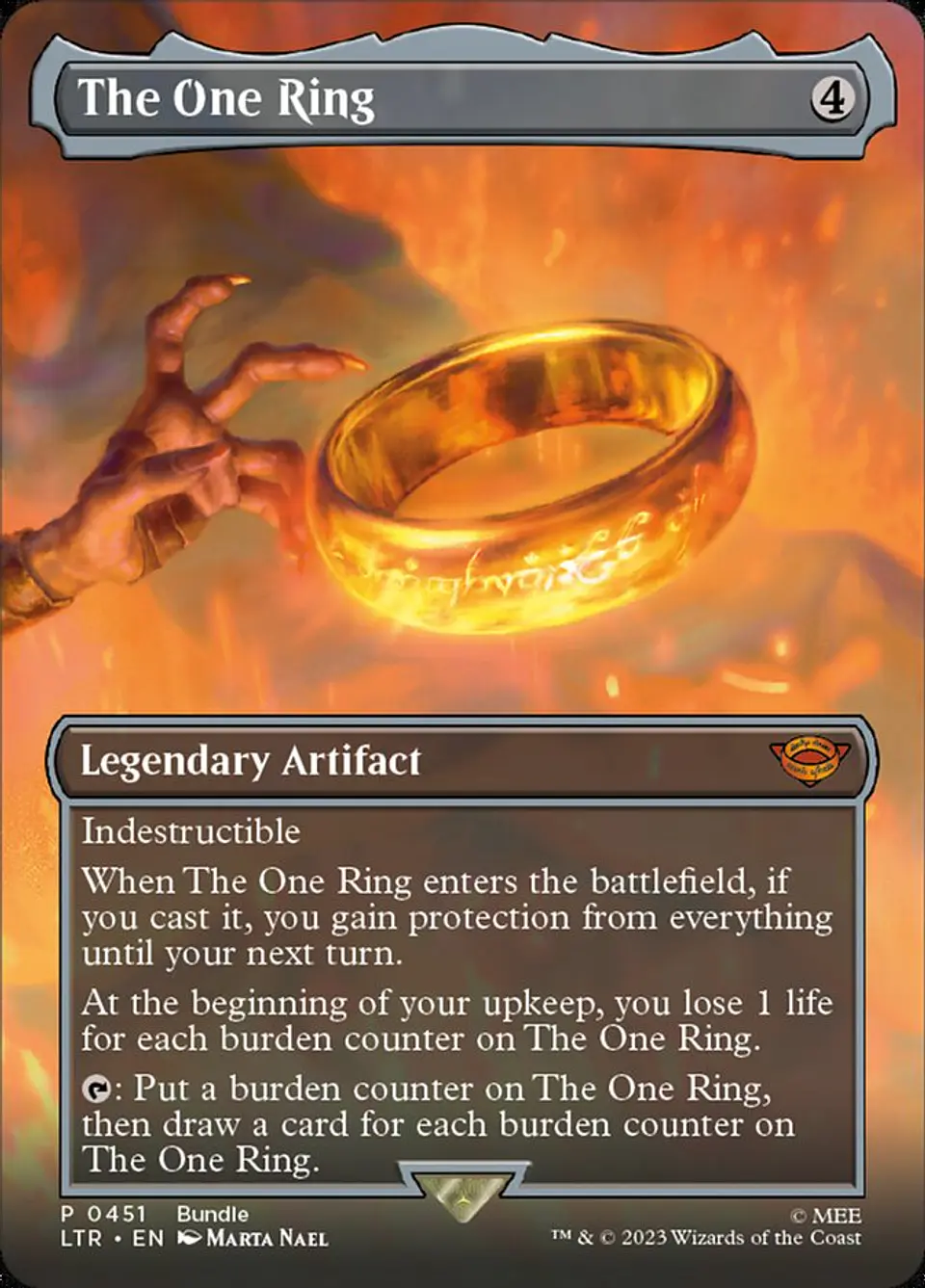 The One Ring (Borderless foil) | Inglés | NM | LTR 1