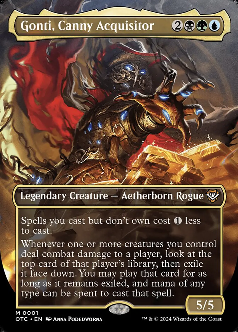 Gonti, Canny Acquisitor (Borderless foil) | Inglés | NM | OTC 1