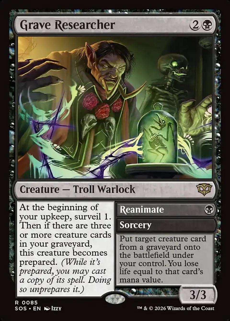 Grave Researcher // Reanimate | Inglés | NM | SOS 1