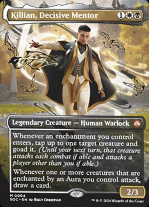 Killian, Decisive Mentor (Borderless foil) | Inglés | NM | SOC