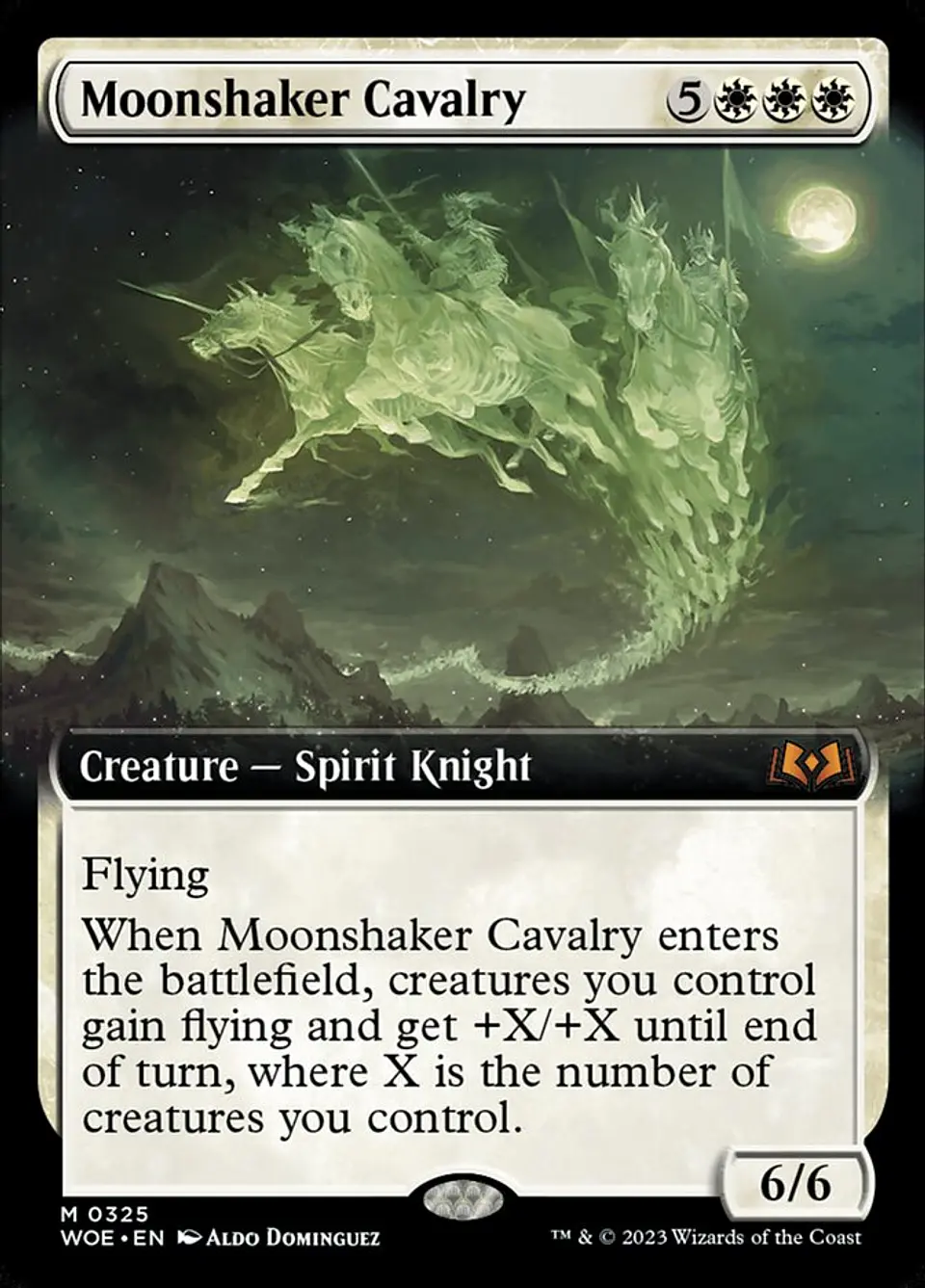 Moonshaker Cavalry (Extended Art foil) | Inglés | NM | WOE 1
